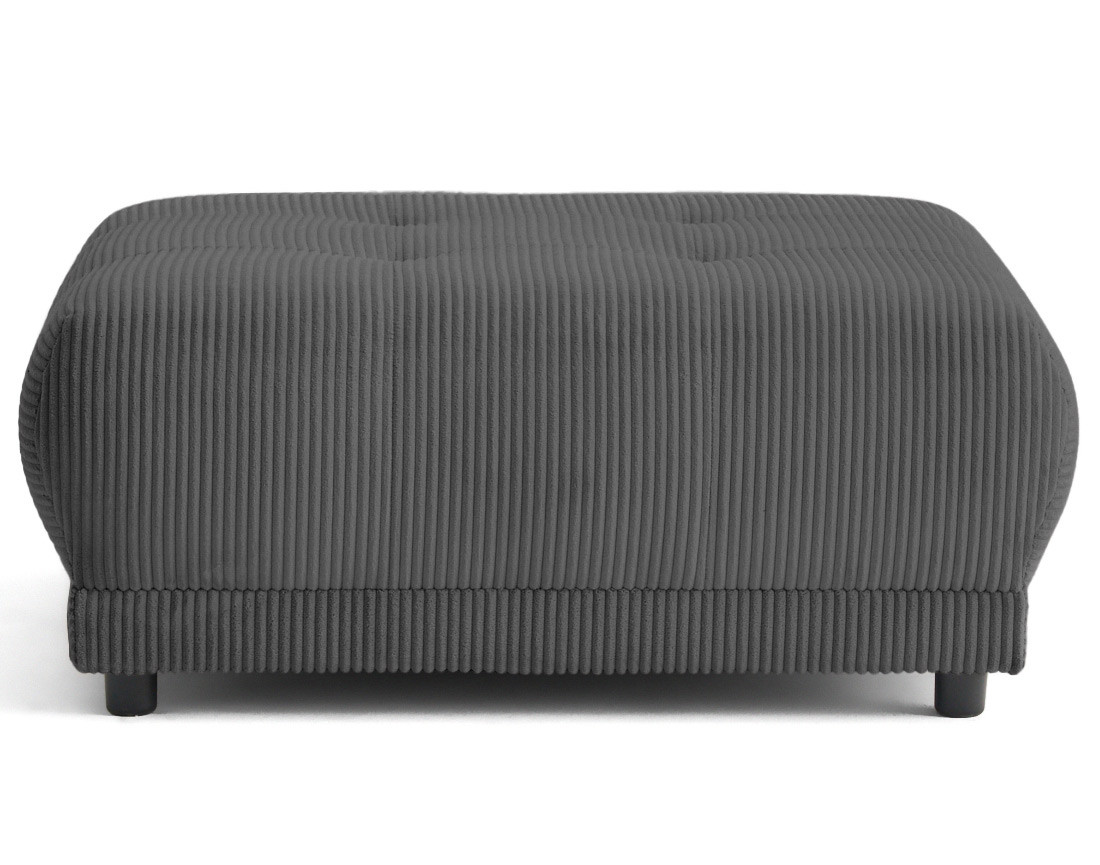 Pouf en velours côtelé Amadrora