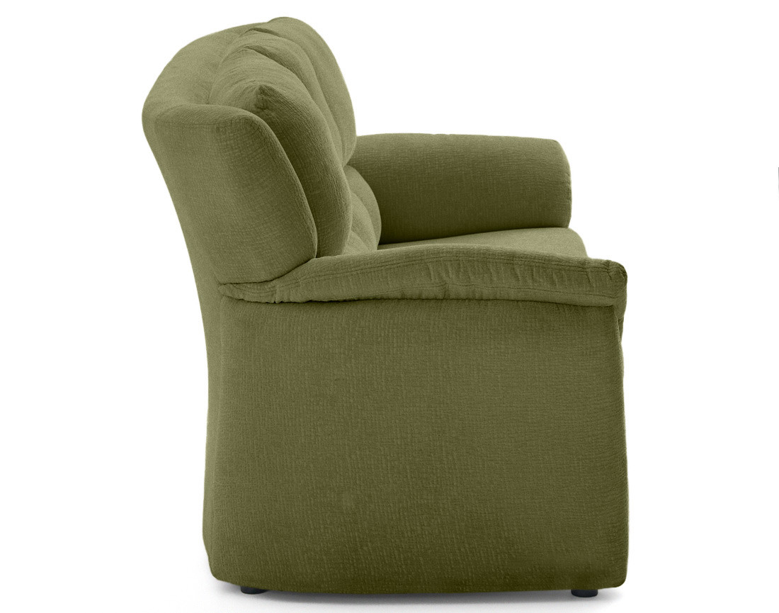 Canapé droit 3 places en tissu velours relief Bastille