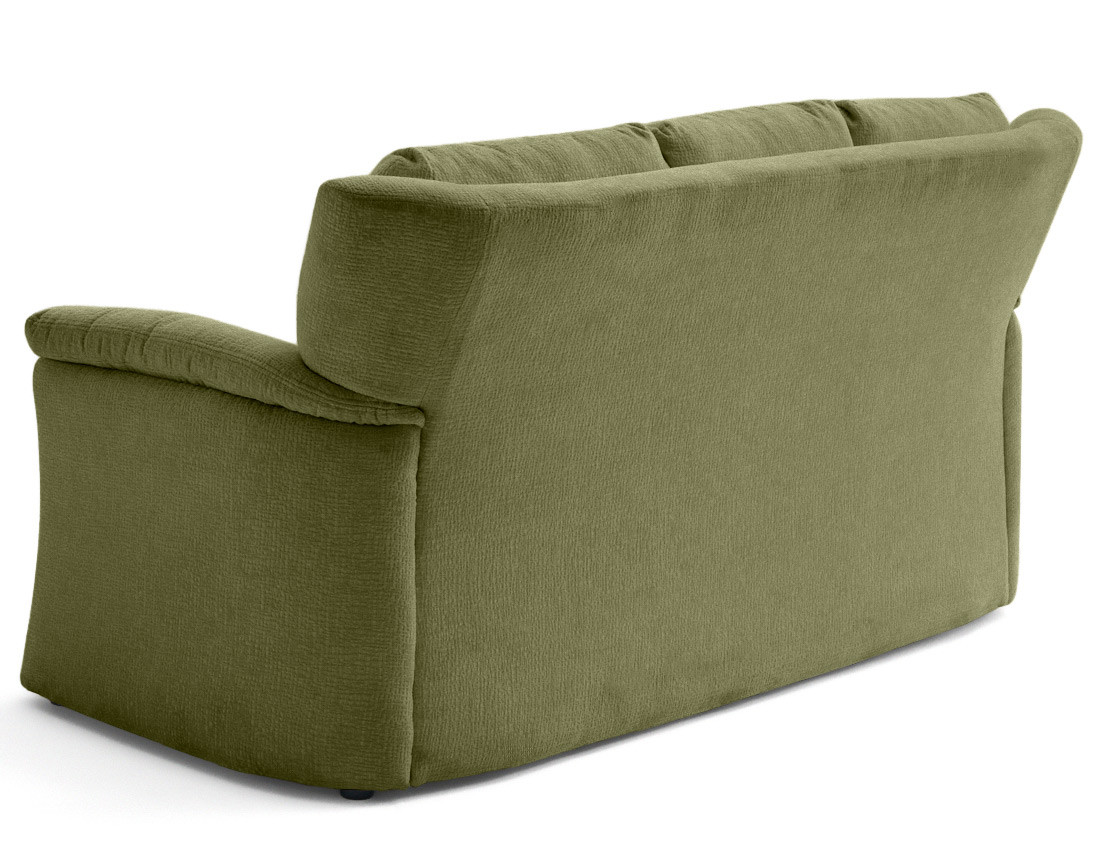 Canapé droit 3 places en tissu velours relief Bastille