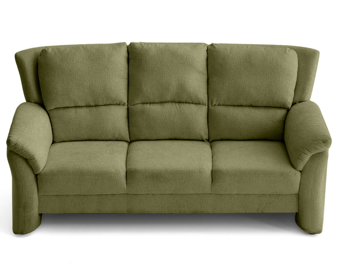 Canapé droit 3 places en tissu velours relief Bastille