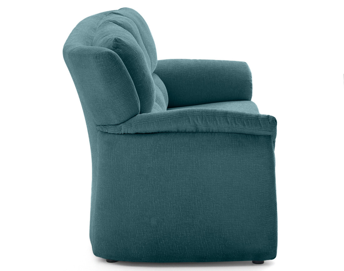 Canapé droit 3 places en tissu velours relief Bastille