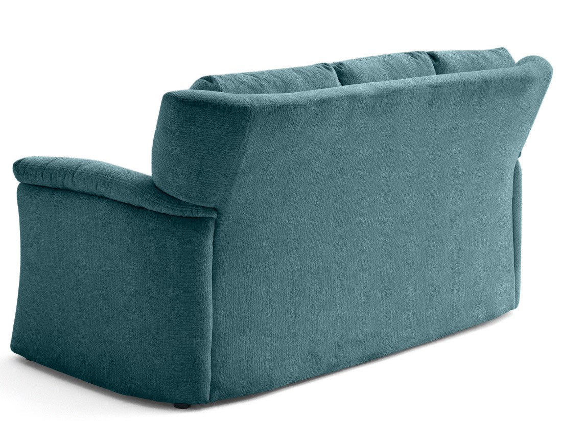 Canapé droit 3 places en tissu velours relief Bastille