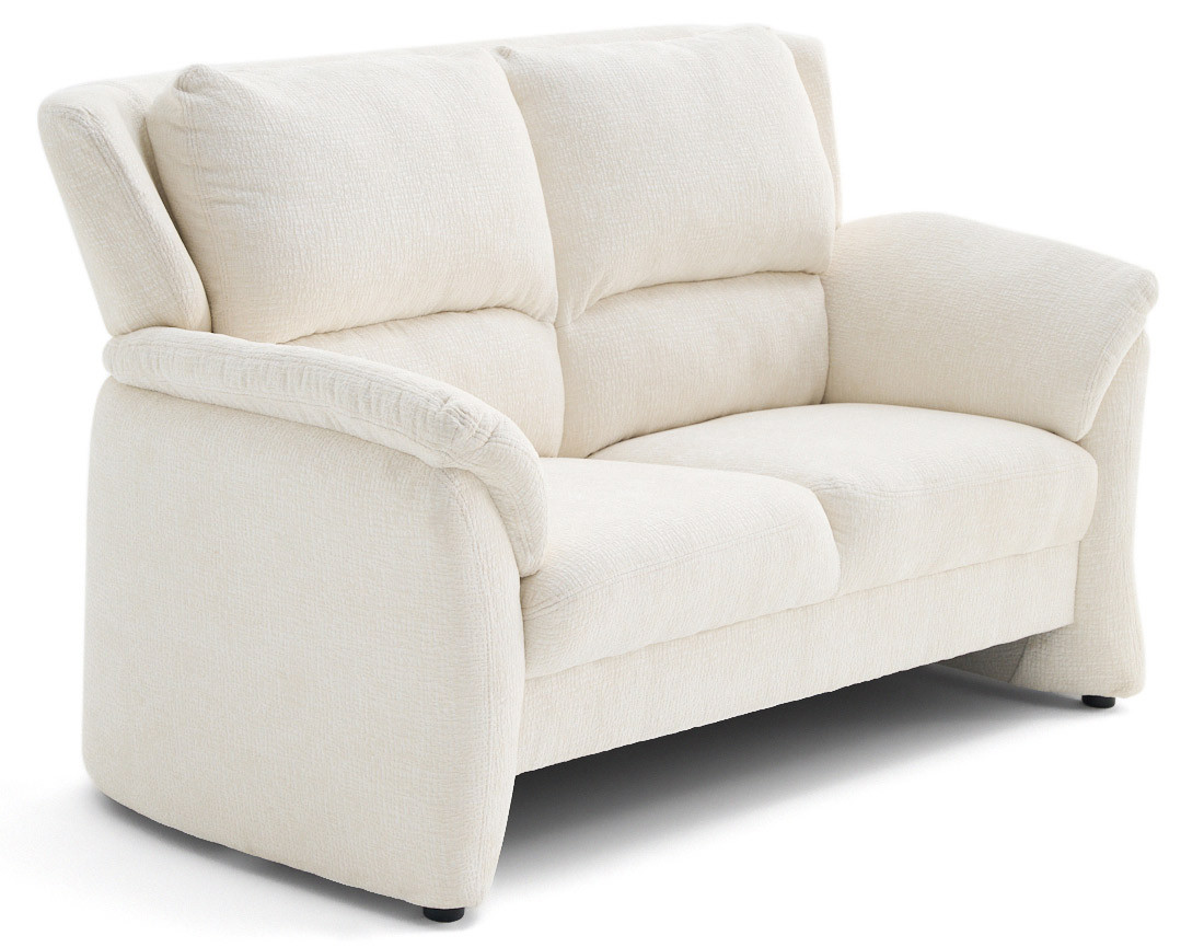 Canapé droit 2 places en tissu velours relief Bastille Canapé droit 2 places en tissu velours relief Bastille