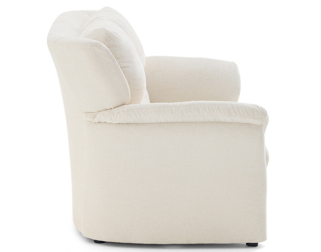 Canapé droit 2 places en tissu velours relief Bastille Canapé droit 2 places en tissu velours relief Bastille