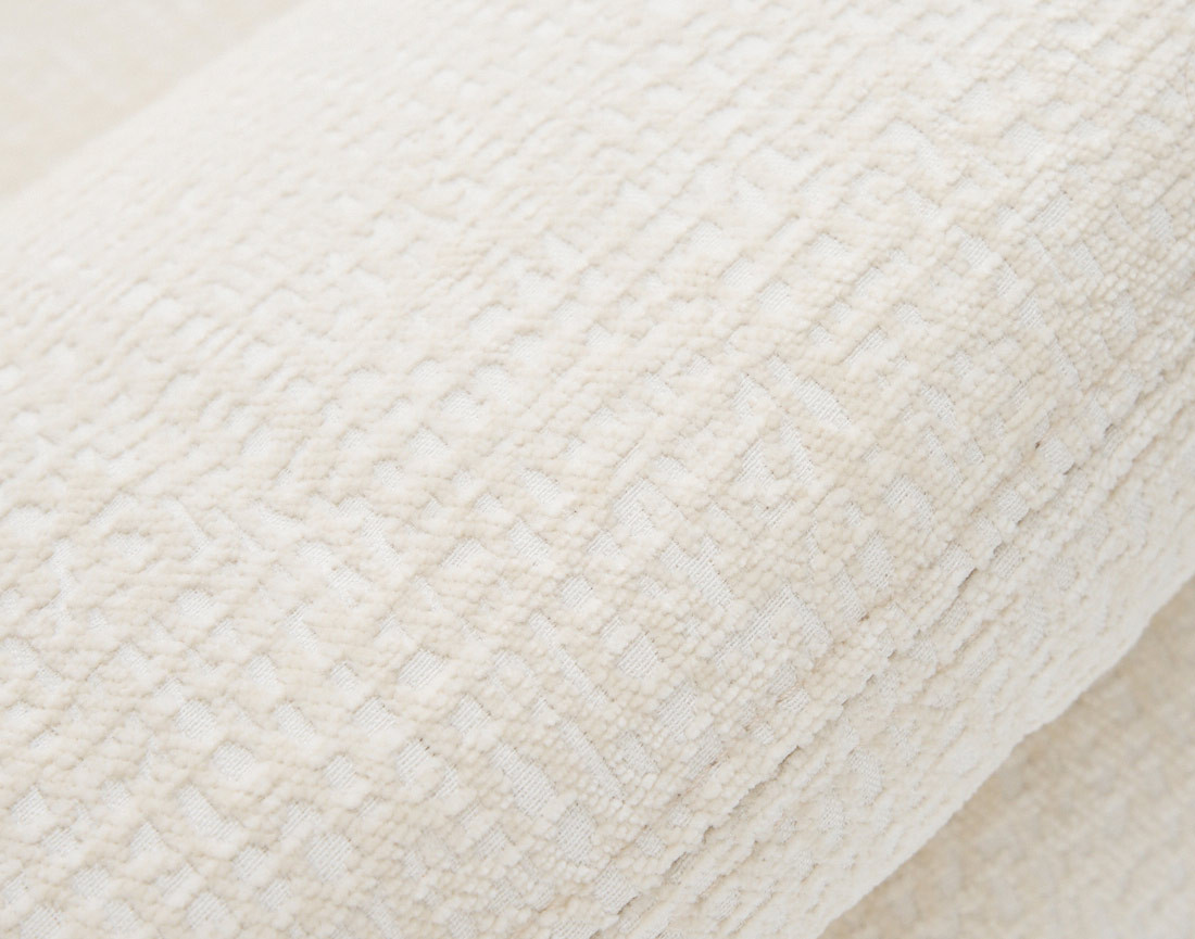 Canapé droit 2 places en tissu velours relief Bastille Canapé droit 2 places en tissu velours relief Bastille