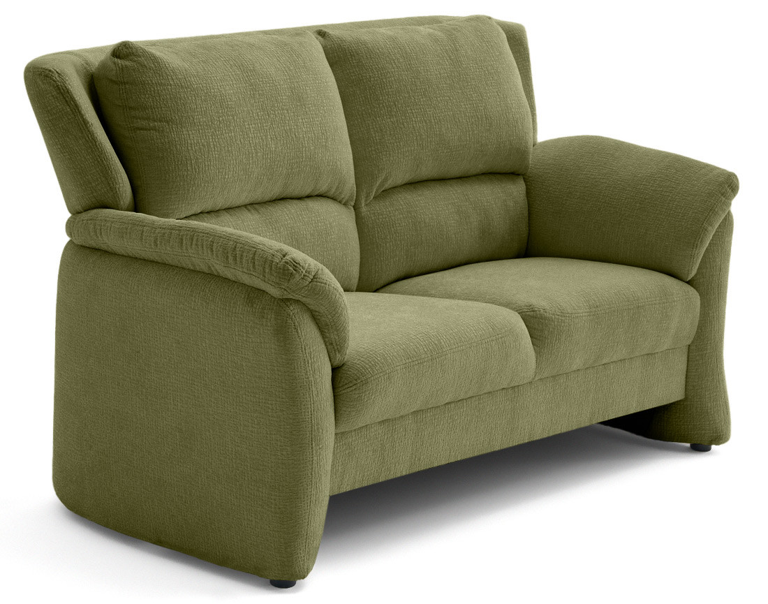 Canapé droit 2 places en tissu velours relief Bastille