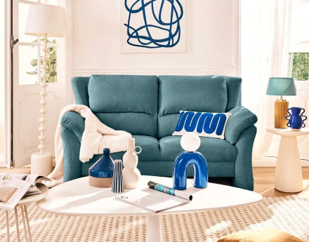 Canapé droit 2 places en...