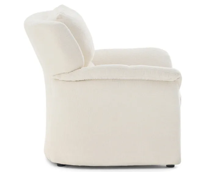 Fauteuil en tissu velours relief Bastille