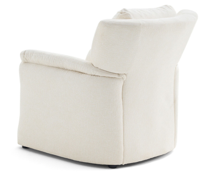 Fauteuil en tissu velours relief Bastille