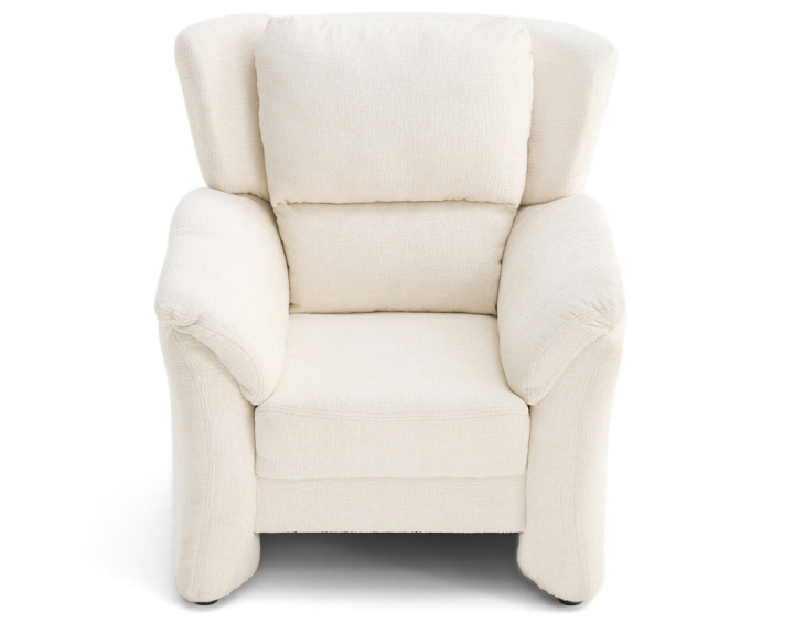 Fauteuil en tissu velours relief Bastille