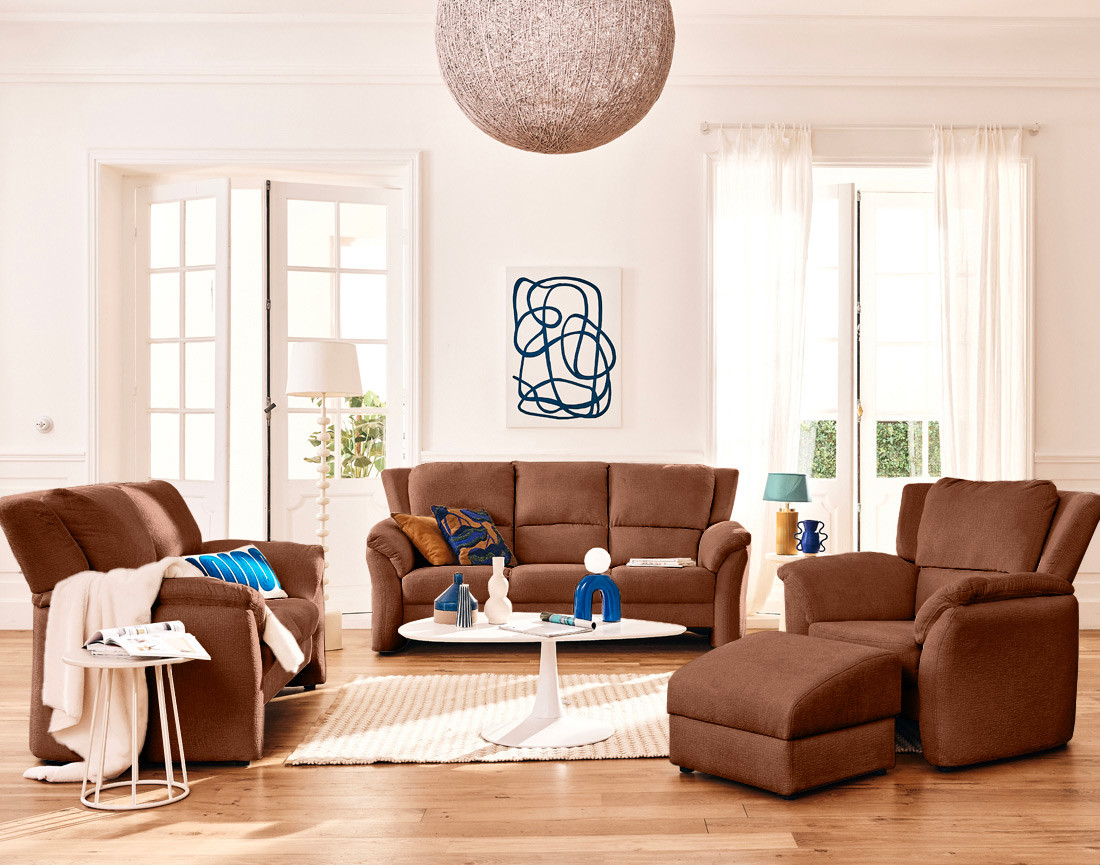 Pouf en tissu velours relief Bastille