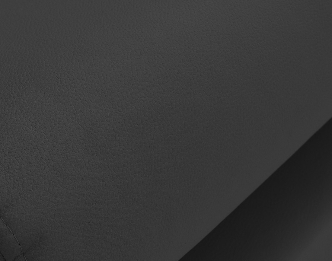 Canapé d'angle gauche 5 places convertible avec coffre et têtières en simili Zaria