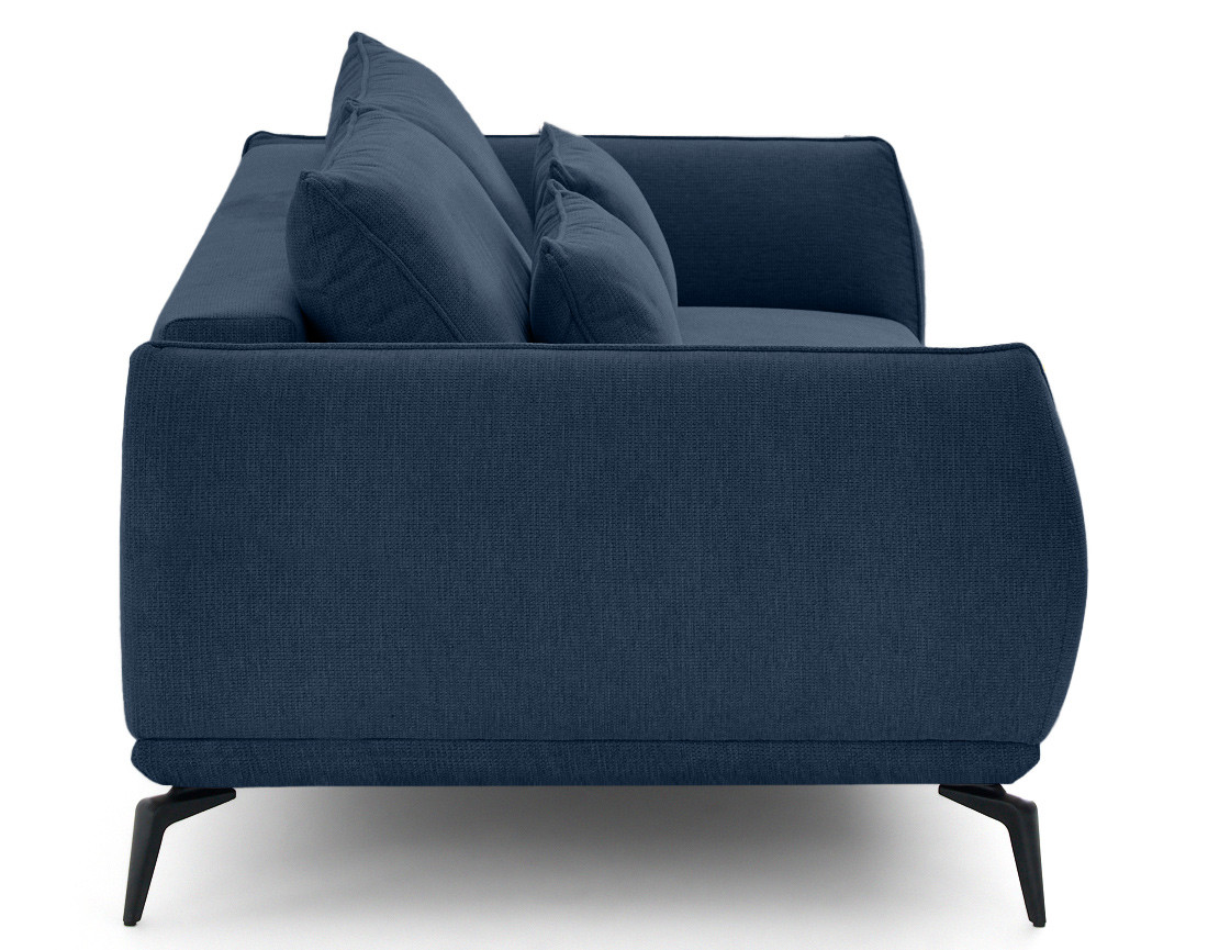 Canapé droit 3 places convertible en tissu texturé Arica