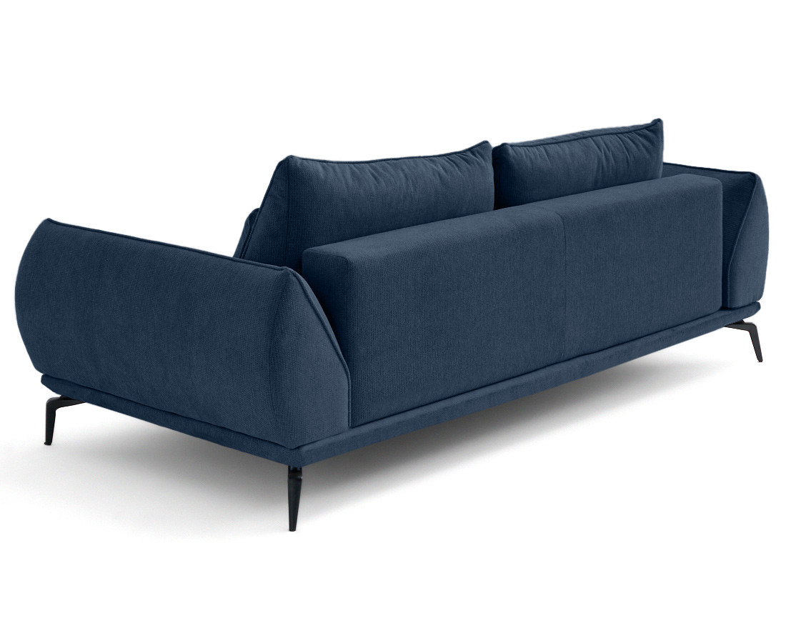 Canapé droit 3 places convertible en tissu texturé Arica