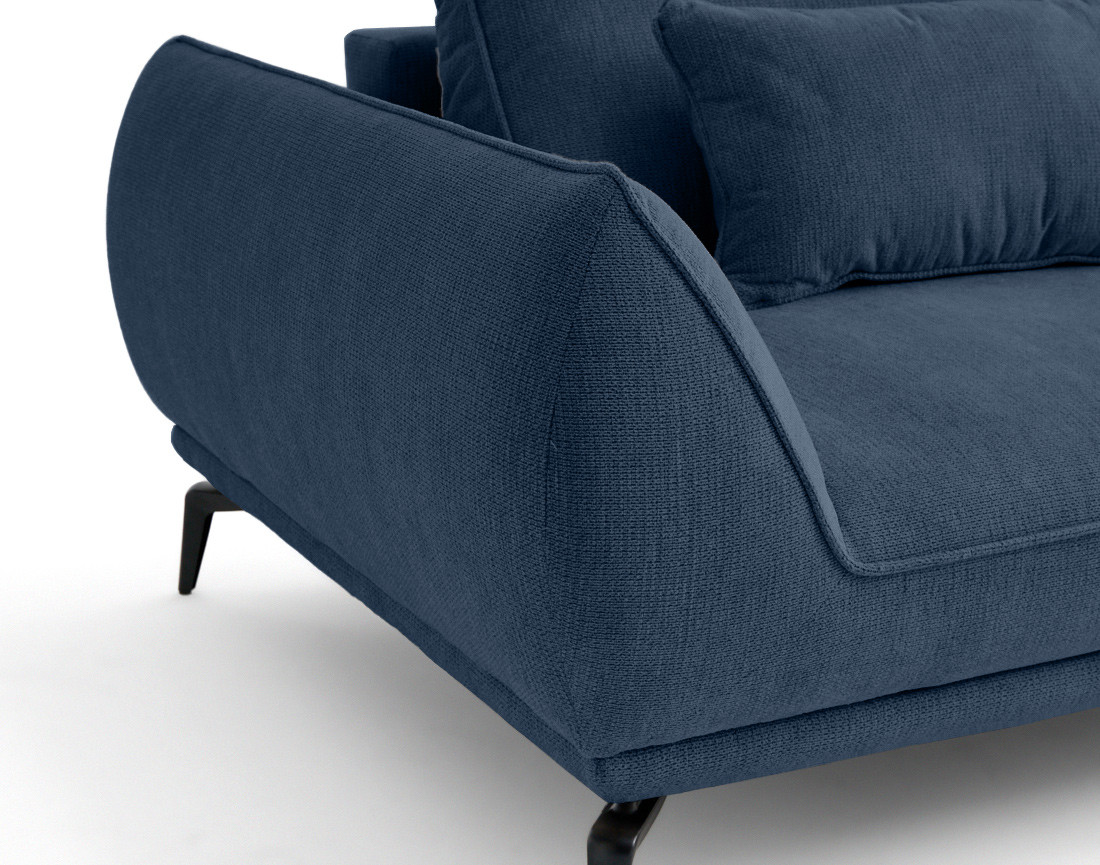 Canapé droit 3 places convertible en tissu texturé Arica