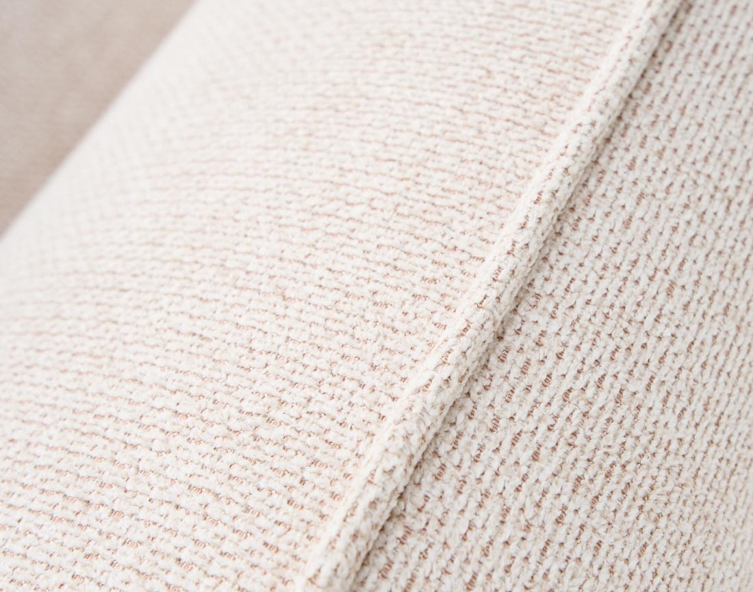 Canapé droit 3 places convertible en tissu texturé Arica