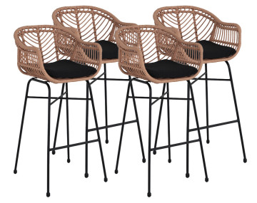 Lot de 4 tabourets effet...