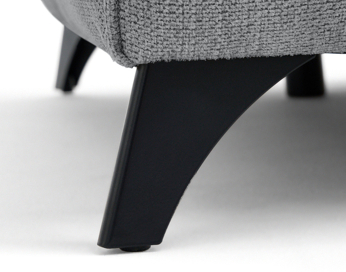 Canapé d'angle droit 4 places convertible avec coffre en tissu texturé Rimini Canapé d'angle droit 4 places convertible avec coffre en tissu texturé Rimini
