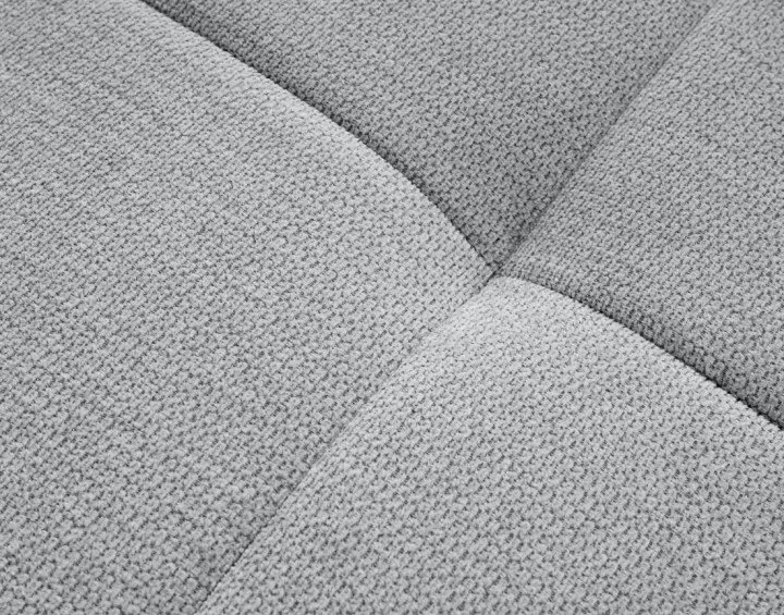 Canapé d'angle gauche 4 places convertible avec coffre en tissu texturé Rimini