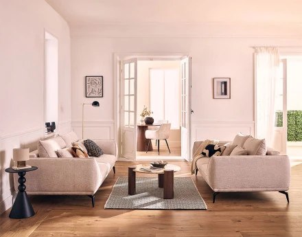 Canapé droit 2 places en...