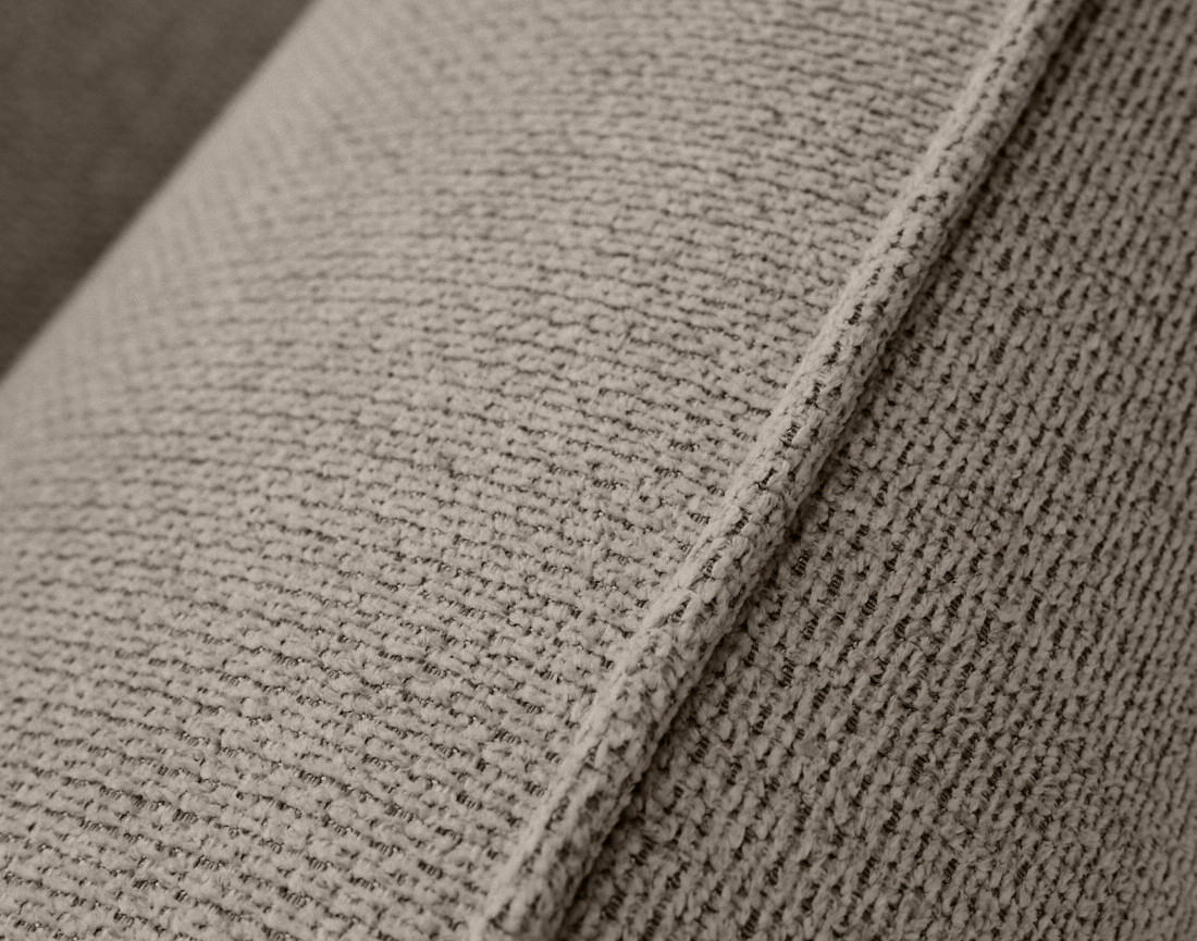 Canapé droit 2 places en tissu texturé Arica