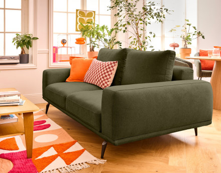 Canapé droit 2 places en tissu Vicence