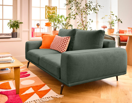 Canapé droit 2 places en tissu Vicence