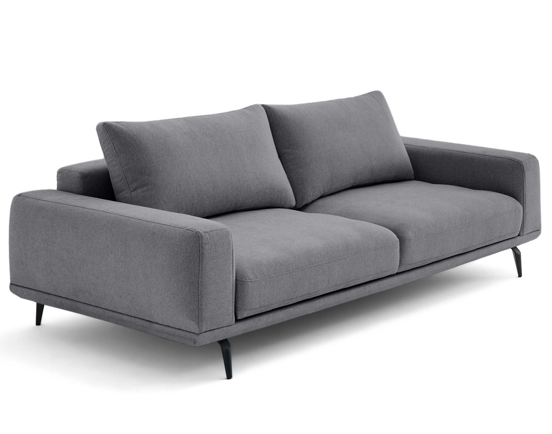 Canapé droit 3 places convertible en tissu Vicence Canapé droit 3 places convertible en tissu Vicence