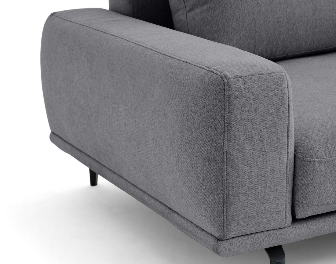 Canapé droit 3 places convertible en tissu Vicence Canapé droit 3 places convertible en tissu Vicence