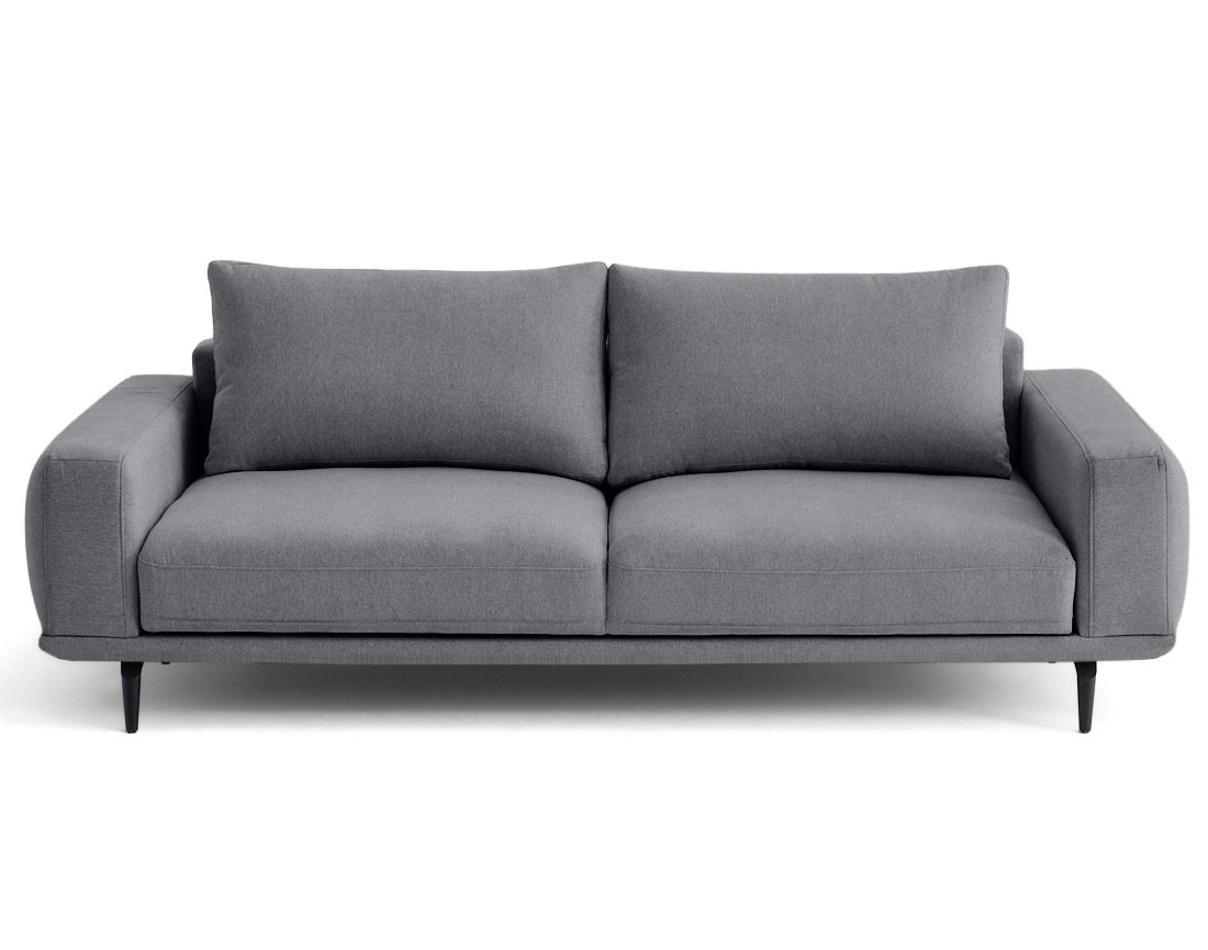 Canapé droit 3 places convertible en tissu Vicence Canapé droit 3 places convertible en tissu Vicence