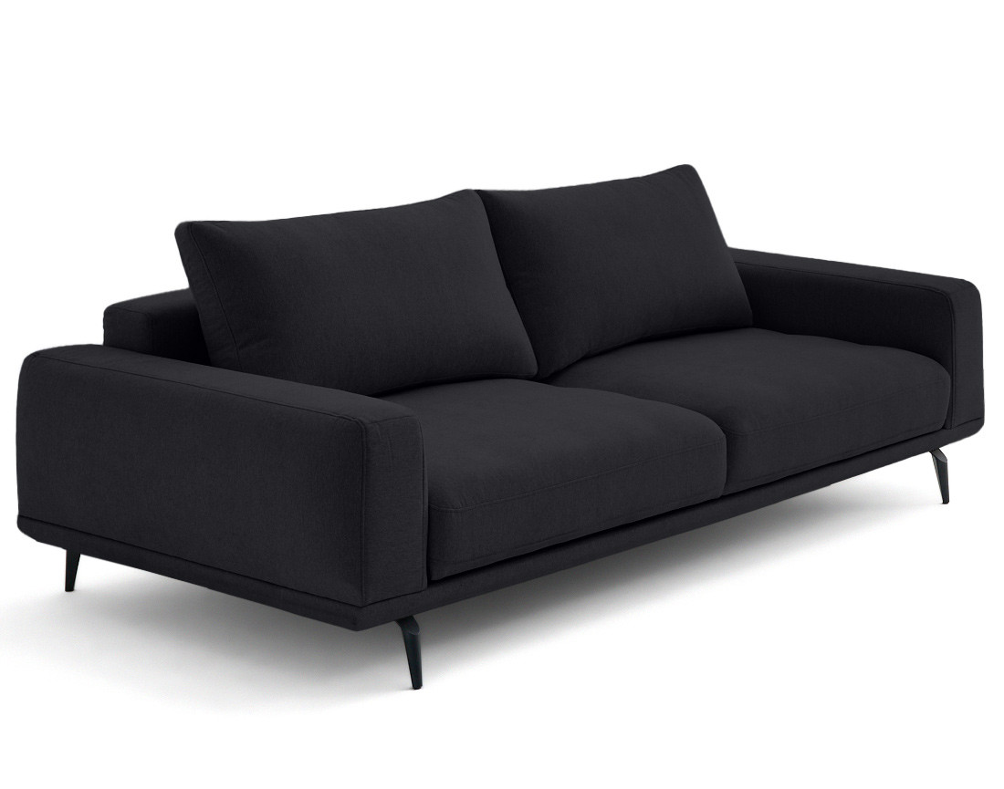 Canapé droit 3 places convertible en tissu Vicence Canapé droit 3 places convertible en tissu Vicence