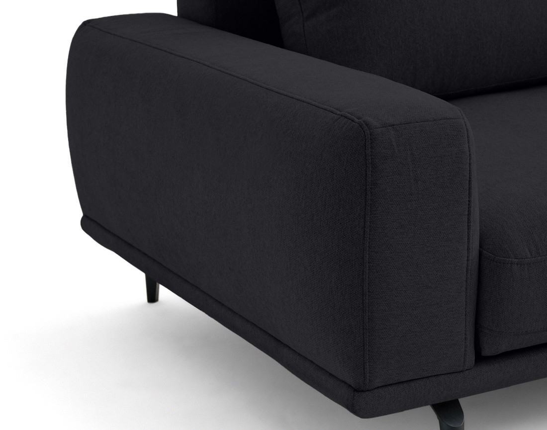 Canapé droit 3 places convertible en tissu Vicence Canapé droit 3 places convertible en tissu Vicence