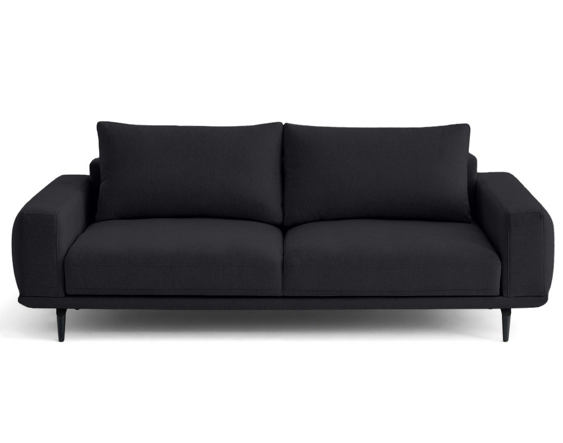 Canapé droit 3 places convertible en tissu Vicence Canapé droit 3 places convertible en tissu Vicence