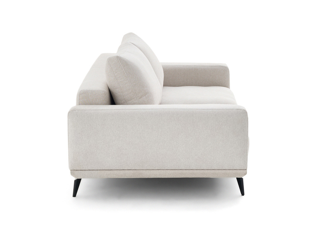 Canapé droit 3 places convertible en tissu Vicence