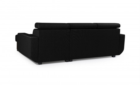 Dustin - Canapé d'angle réversible - 4 places - Convertible avec coffre - Têtières réglables Dustin - Canapé d'angle réversible - 4 places - Convertible avec coffre - Têtières réglables