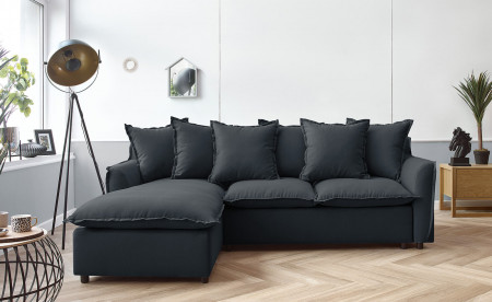 BOBOCHIC MONA - Canapé d'angle convertible - avec coffre - 4 places - Gauche BOBOCHIC MONA - Canapé d'angle convertible - avec coffre - 4 places - Gauche