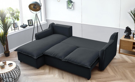 BOBOCHIC MONA - Canapé d'angle convertible - avec coffre - 4 places - Gauche BOBOCHIC MONA - Canapé d'angle convertible - avec coffre - 4 places - Gauche