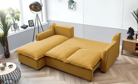 BOBOCHIC MONA - Canapé d'angle convertible - avec coffre - 4 places - Gauche BOBOCHIC MONA - Canapé d'angle convertible - avec coffre - 4 places - Gauche