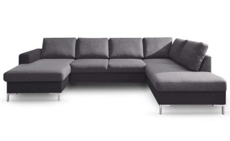 BOBOCHIC LILLY - Canapé panoramique convertible en tissu- coffre - angle droit BOBOCHIC LILLY - Canapé panoramique convertible en tissu- coffre - angle droit
