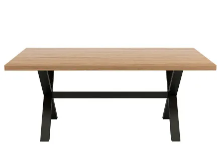 Table à manger chêne et hêtre massif 180 cm Woody