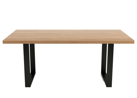 Table à manger chêne et hêtre massif 180 cm Jessie