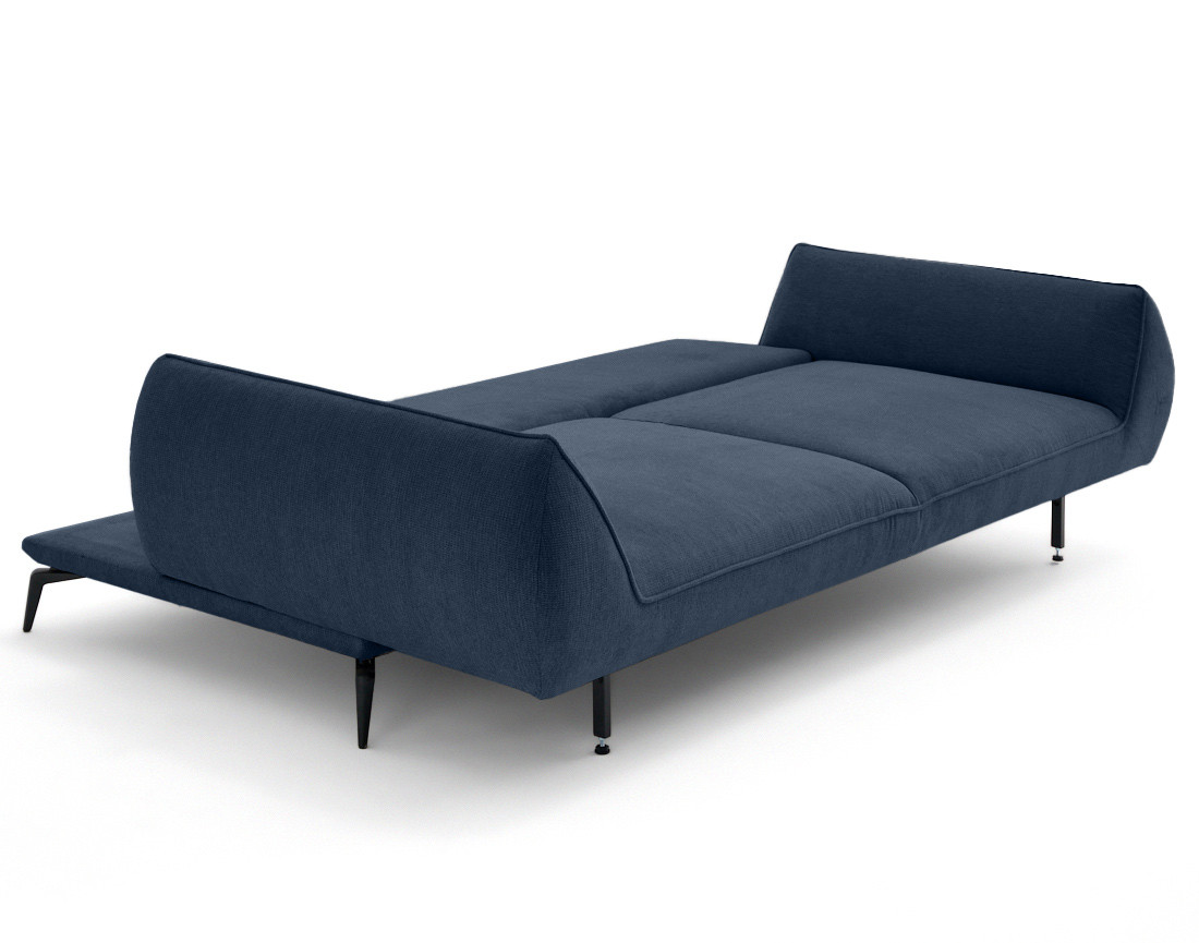 Canapé droit 3 places convertible en tissu texturé Arica