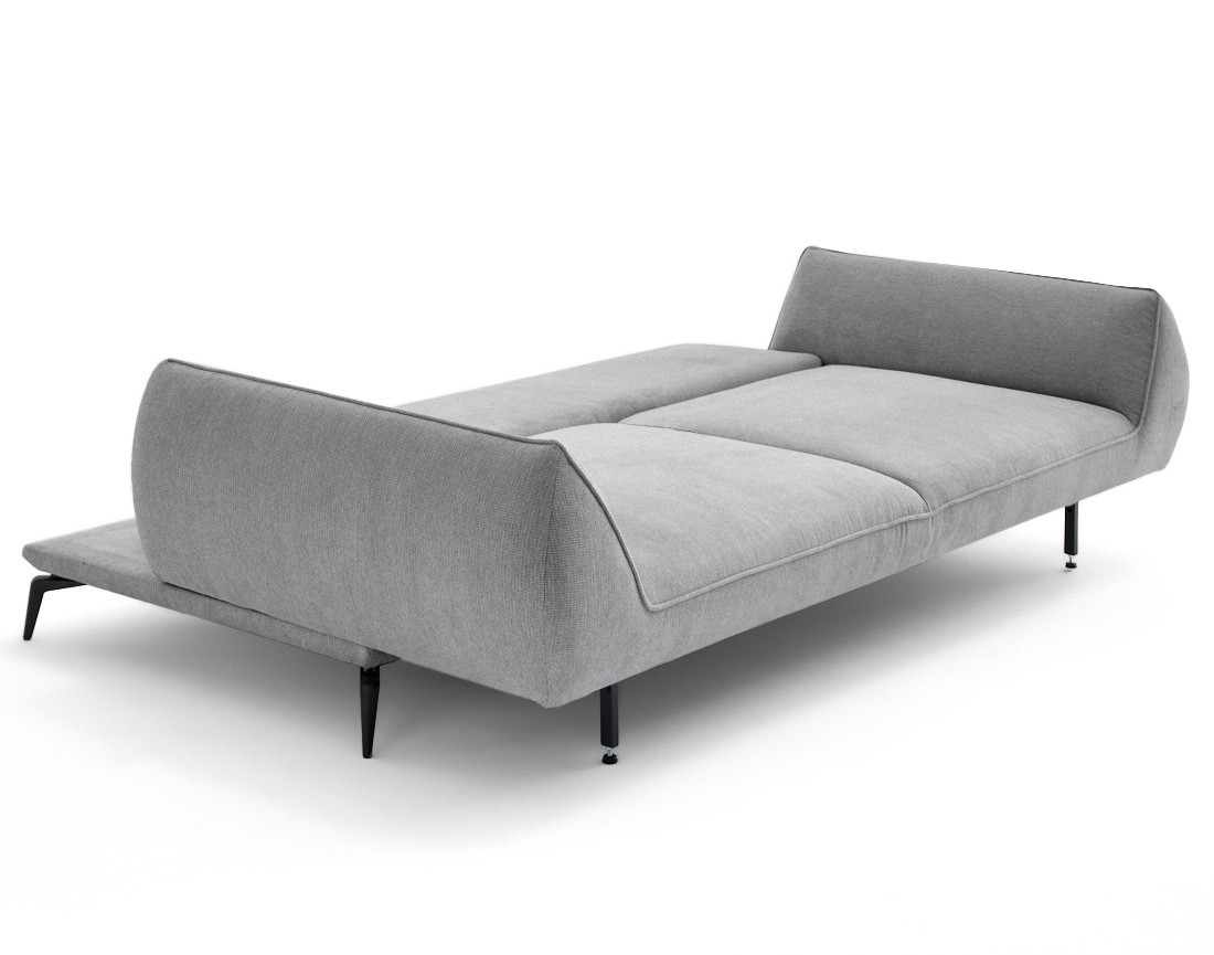 Canapé droit 3 places convertible en tissu texturé Arica Canapé droit 3 places convertible en tissu texturé Arica