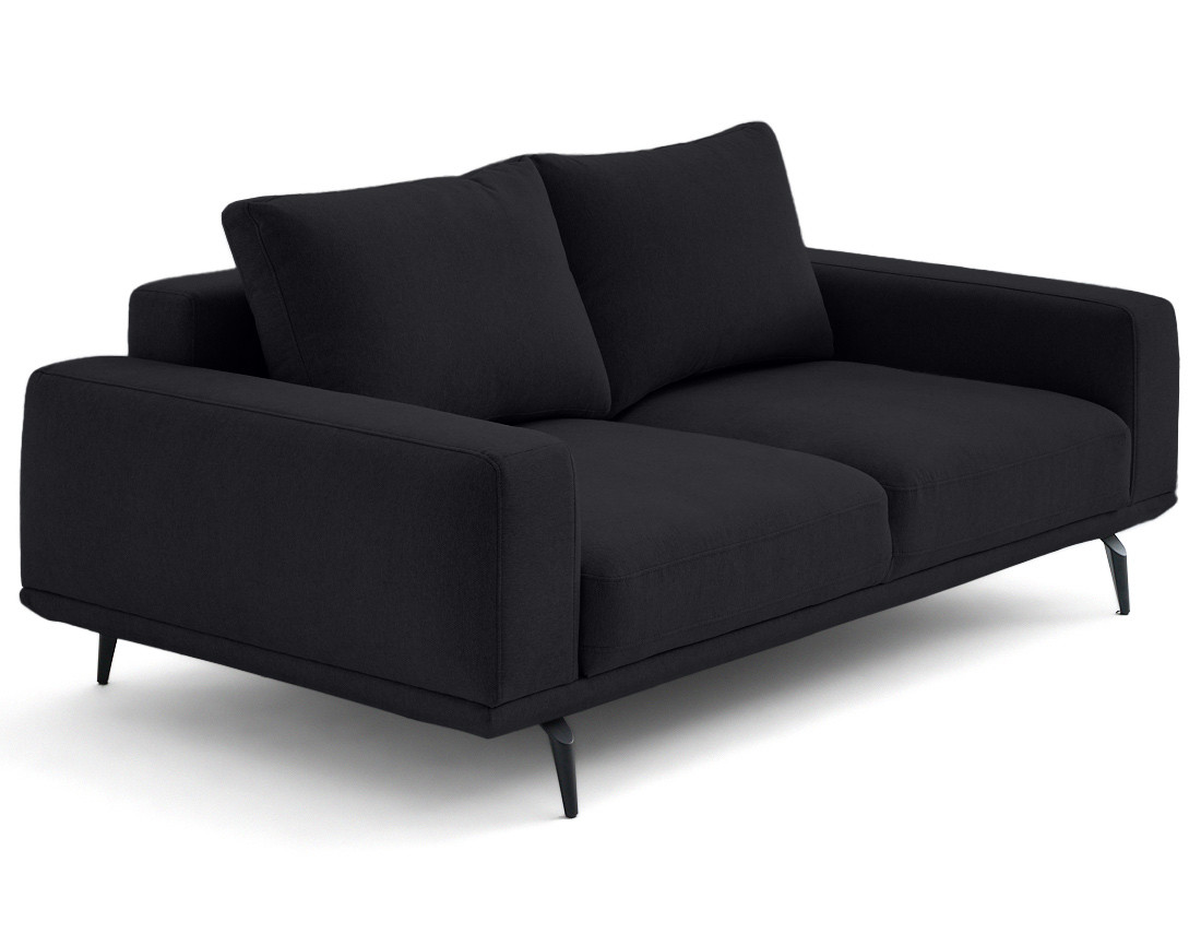 Canapé droit 2 places en tissu Vicence Canapé droit 2 places en tissu Vicence