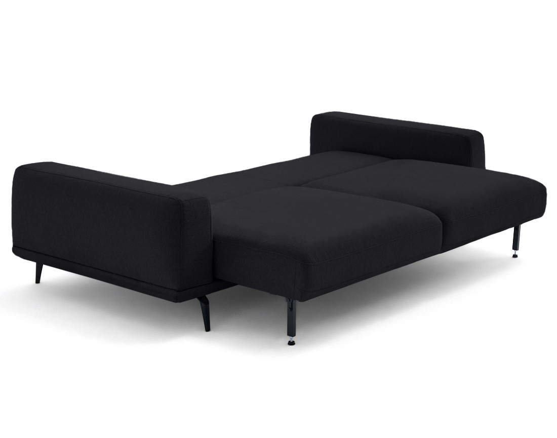 Canapé droit 3 places convertible en tissu Vicence Canapé droit 3 places convertible en tissu Vicence