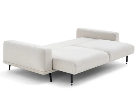 Canapé droit 3 places convertible en tissu Vicence