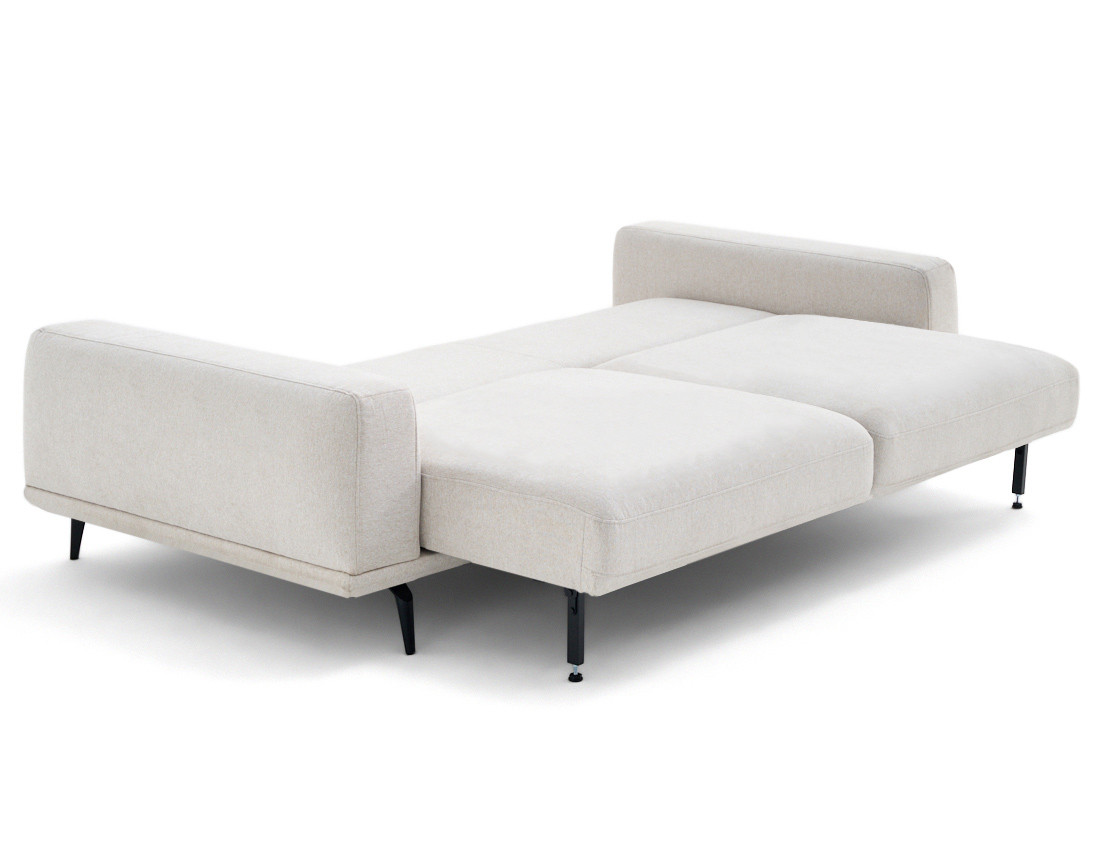 Canapé droit 3 places convertible en tissu Vicence