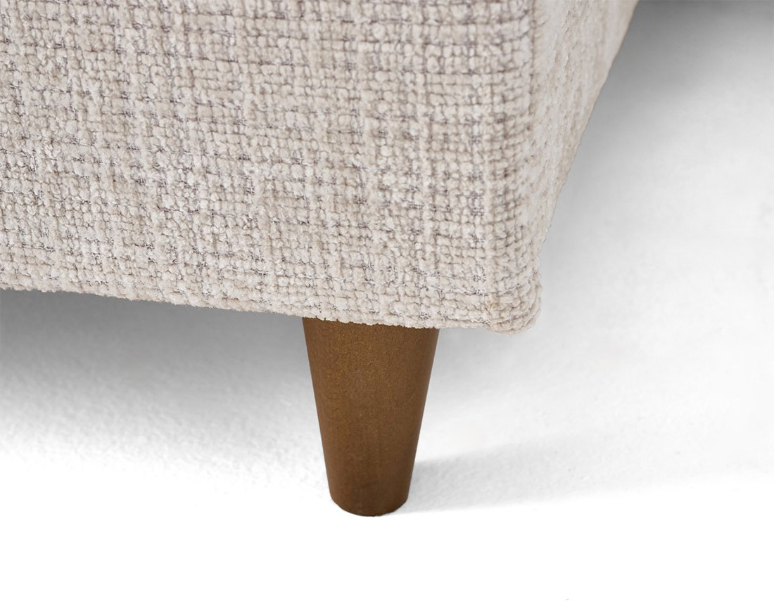 Canapé d'angle gauche 4 places convertible avec coffre en velours texturé Anna Canapé d'angle gauche 4 places convertible avec coffre en velours texturé Anna