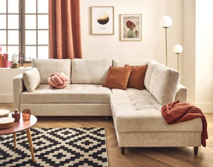 Canapé d'angle droit 5...