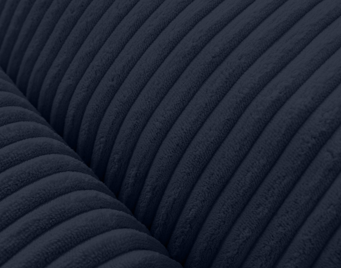 Lit coffre 140x190 en velours côtelé sommier inclus Pivoine